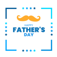 happy Father's Day social media post typography, greetings, banner, background and poster transparent png design template celebrate in june. Father's Day background or banner, necktie, glasses, hat.