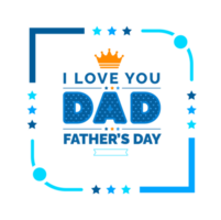 happy Father's Day social media post typography, greetings, banner, background and poster transparent png design template celebrate in june. Father's Day background or banner, necktie, glasses, hat.