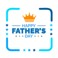 happy Father's Day social media post typography, greetings, banner, background and poster transparent png design template celebrate in june. Father's Day background or banner, necktie, glasses, hat.