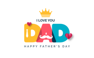 Father's Day transparent png background poster or banner design template celebrate in june. Promotion and shopping template for father day styllish design. father day banner.