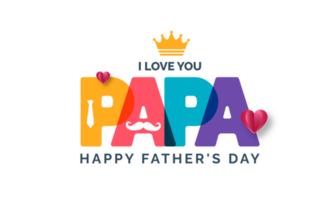 Father's Day transparent png background poster or banner design template celebrate in june. Promotion and shopping template for father day styllish design. father day banner.