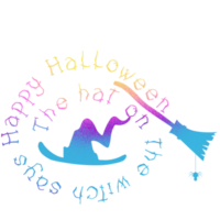 Happy halloween sticker png