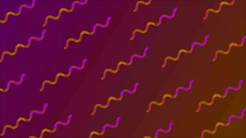 Rosa und Orange Farbe Ändern schnörkellos Linie Muster Hintergrund video