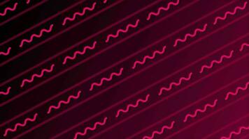 dark pink color parallel squiggly line pattern background video