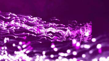 pink color particles Moving in zig zag way background video