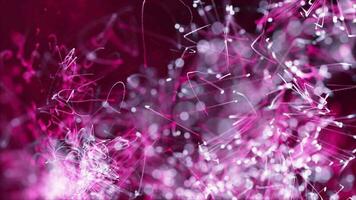 foncé rose exploser particules abstrait ondulé modèle Contexte video
