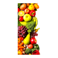 Frame made of different fruit png