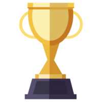 ícone plano da taça de troféu png