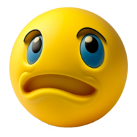 triste emoji icône ai généré png