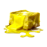 Butter Gelb milchig rollen ai generiert png