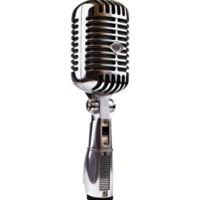 3d realistico microfono ai generato png