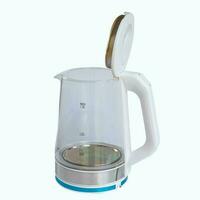 Electric kettle for boiling water on white background.clipping path photo