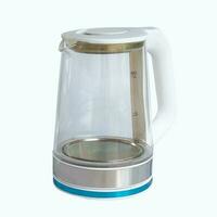 Electric kettle for boiling water on white background.clipping path photo