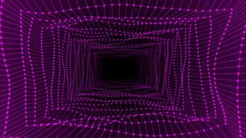 rosa Färg 3d rektangulär maska vickar effekt bakgrund video