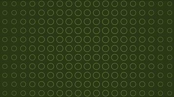 Different geometrical shapes of light green color moving in circular pattern background video