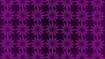 pink color flower shape object rotating and creating hypnotic effect video