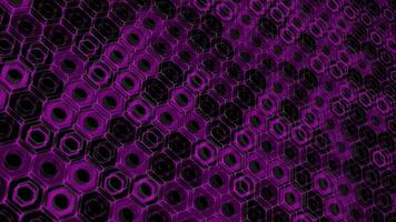 pink color 3d hexagonal shapes technology sci-fi background video