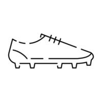 Football or soccer line icon. World cup championships and tournament. Football Elements. Spikes and crampon. vector