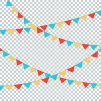 Party Flags Background vector pastel colorful