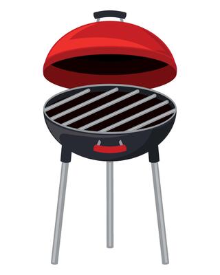 bbq oven open equipment icon
