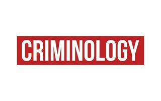 Criminology Rubber Stamp Seal Vector