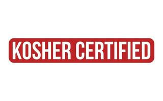 Kosher Certified Rubber Stamp Seal Vector