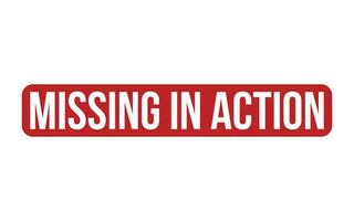 Missing In Action Rubber Stamp Seal Vector