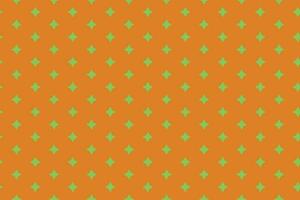 simple abstract seamlees lite lemon colour star pattern on deep orenge cerrot colour background vector
