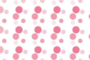 simple abstract seamlees deep and lite pink colour polka dot pattern on white background vector