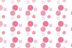 simple abstract seamlees deep and lite pink colour polka dot pattern on white background vector