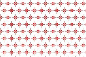 simple modern abstract seamlees red colour polka dot flower pattern on white background vector