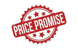 Red Price Promise Rubber Stamp Seal Vector