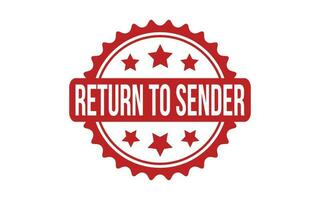 Return To Sender rubber grunge stamp seal vector