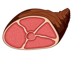 leg butchery meat food icon vector