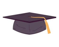 cap and tassel combined over white vector