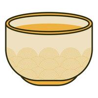 japanese bowl ceramic utensil icon vector