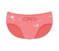 pink female pants underwear icon vector