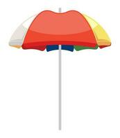 Colored umbrella for safety over white vector