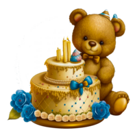 Torte-M Teddy bear Buttercream png