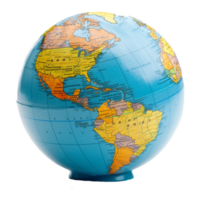 monde carte globe ai généré png