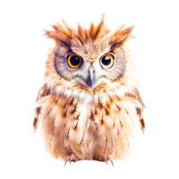 peu hibou oiseau ai génératif png