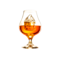 Whiskey Becher Glas ai generativ png