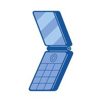 cellphone device tech retro icon vector