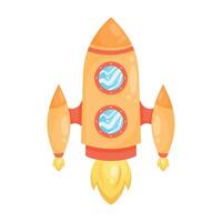rocket start up launch icon vector