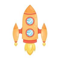 rocket start up launch icon vector