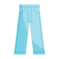 blue male pants clothes icon vector