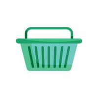shopping basket market isolated icon vector