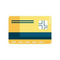 crédito tarjeta banco aislado icono vector