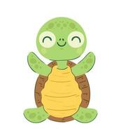 Kids Cute Turtle Toy over white vector