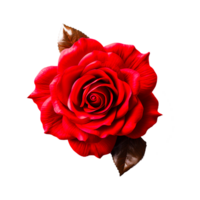 rouge Rose ai génératif png